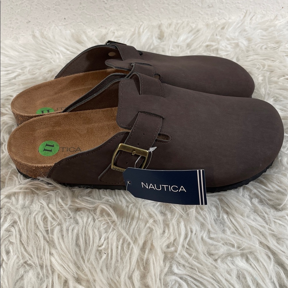 NAUTICA Slip On Loafers Shoes Dark Brown Size 11 NEW - Picture 4 of 13